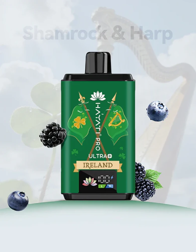 Hayati Pro Ultra+ Souvenir Edition Ireland 25,000 Puffs Hayati Pro Ultra+ Souvenir Edition Ireland 25,000 Puffs