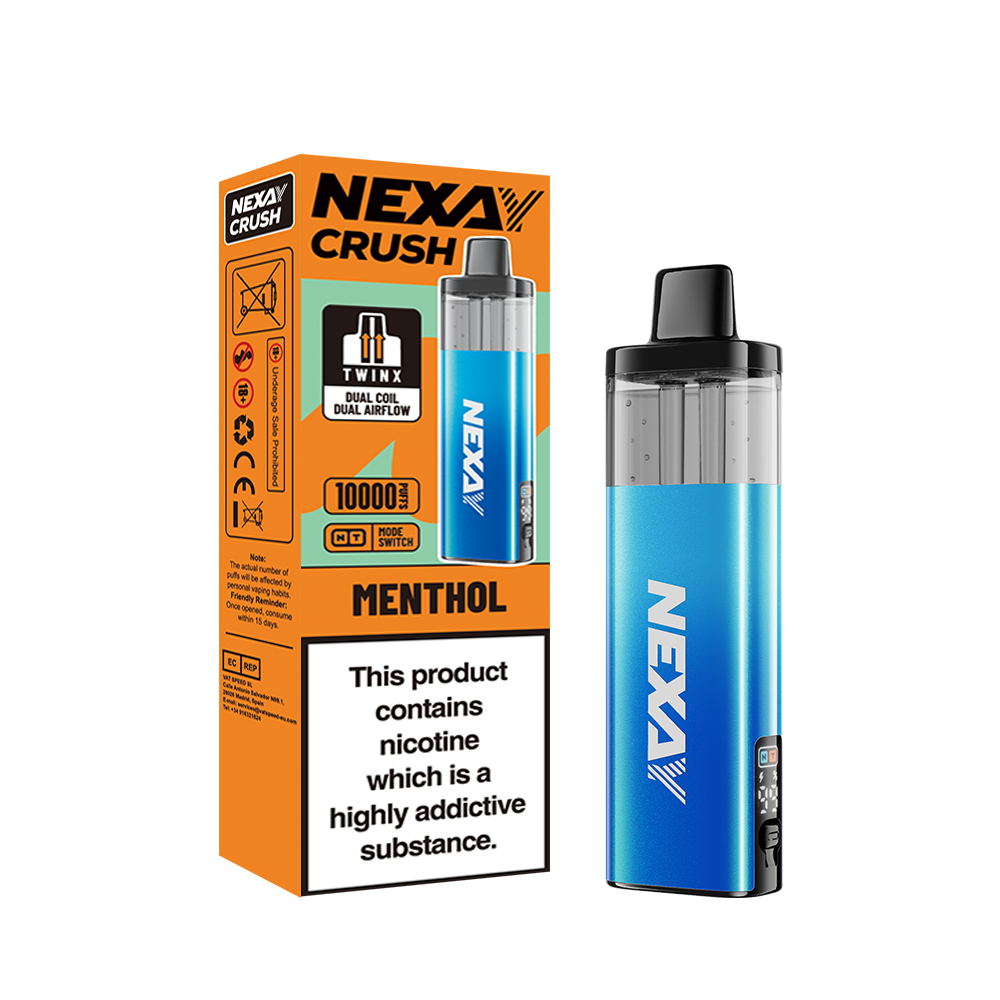 Nexay Crush 10k Vape Kit | 10,000 Puffs | Fast UK Delivery Nexay Crush 10k Vape Kit | 10,000 Puffs | Fast UK Delivery
