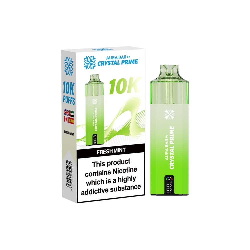 vaporesso pod bubbling Crystal Prime Aura Bar 10000 Pre-Filled Vape Kit- Box of Any 5 Flavours –  Vape Wholesale