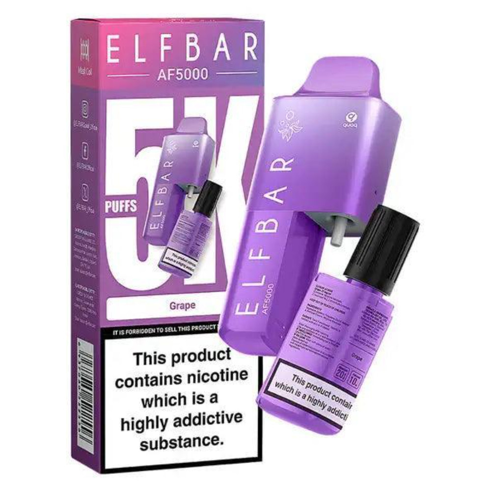 elf bar af5000 pod vape kit Elf Bar AF5000 Vape Kit | 5000 Puffs | Rechargeable