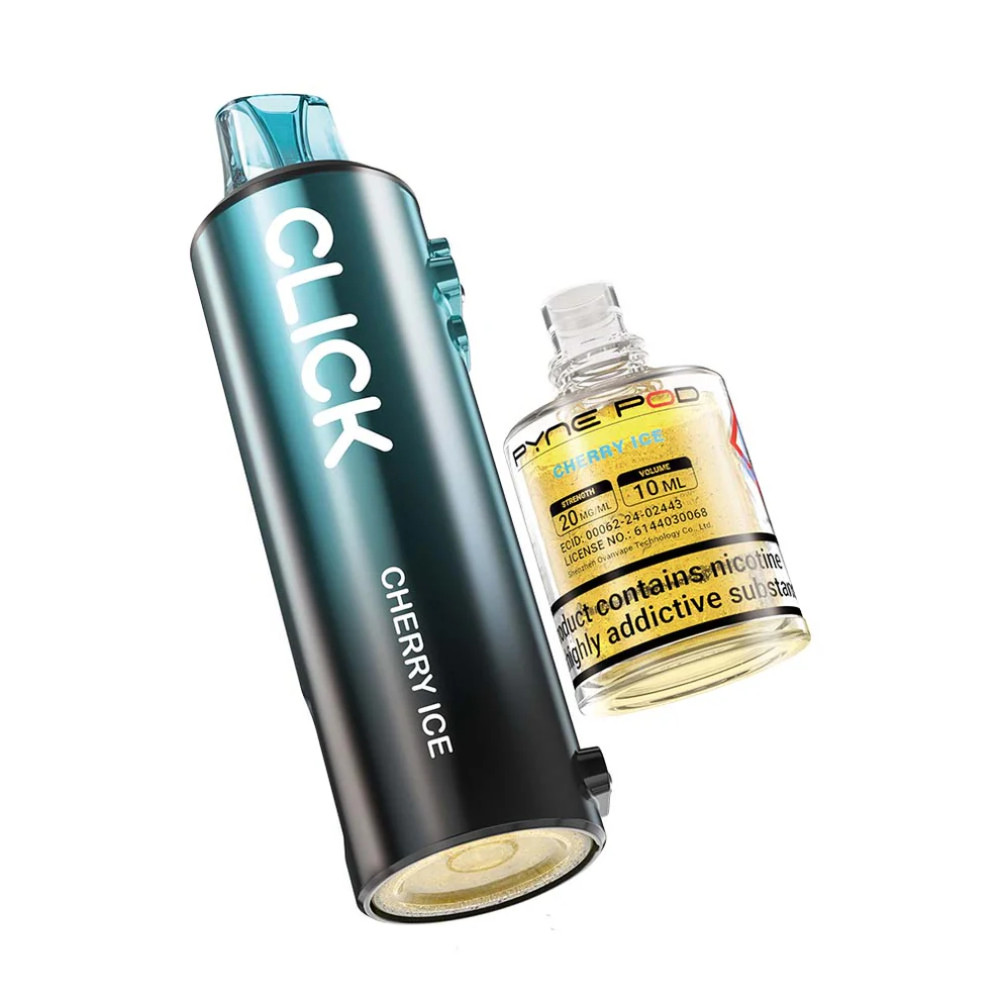 click vape pods Pyne Pod 50k Prefilled Nicotine 510 BATTERIES Fifty Bar V2 20k Vape Flavor:Smooth Blueberry
